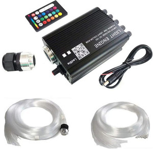 Luz de techo de fibra óptica para coche con efecto lluvia de meteoros y estrellas fijas, luz de techo estrellada DIY para interior de coche - Product Image 1