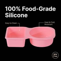 Boîte à sauce en silicone personnalisable CUTEN Factory, boîte à goûter d'extérieur, boîtes à lunch, contenants à goûter en silicone