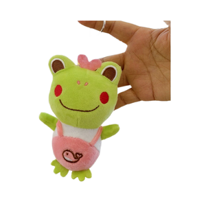 Custom <b>Funny</b> Kawaii Cartoon Frog Light Keychain Eco-Friendly Plush Toy and <b>Backpack</b> Decor Gift for Children - Product Image 1
