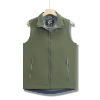 Gilet en polaire softshell léger et respirant, imperméable, sans manches, pour la pêche, la randonnée et les activités quotidiennes en plein air pour hommes