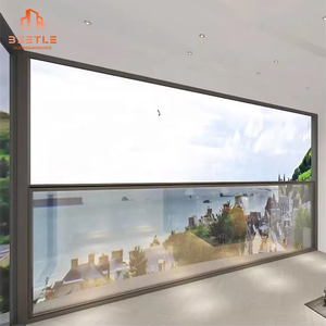 Smart Art 2025 Fenêtre en verre <span class=keywords><strong>guillotine</strong></span> coulissante verticale électrique pour pergola en verre - Product Image 6