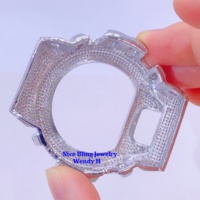 Montre Hip Hop GShock DW6900 VVS D Color GRA Pass Diamond Tester Bezel Moissanite Iced Out