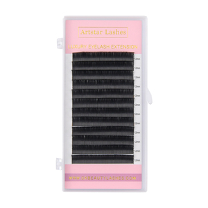 Doble punta 0,15mm 0,20mm coreano PBT suave Natural mate plano elipse extensiones de pestañas modelo clásico de pestañas con C CC Durl - Product Image 4