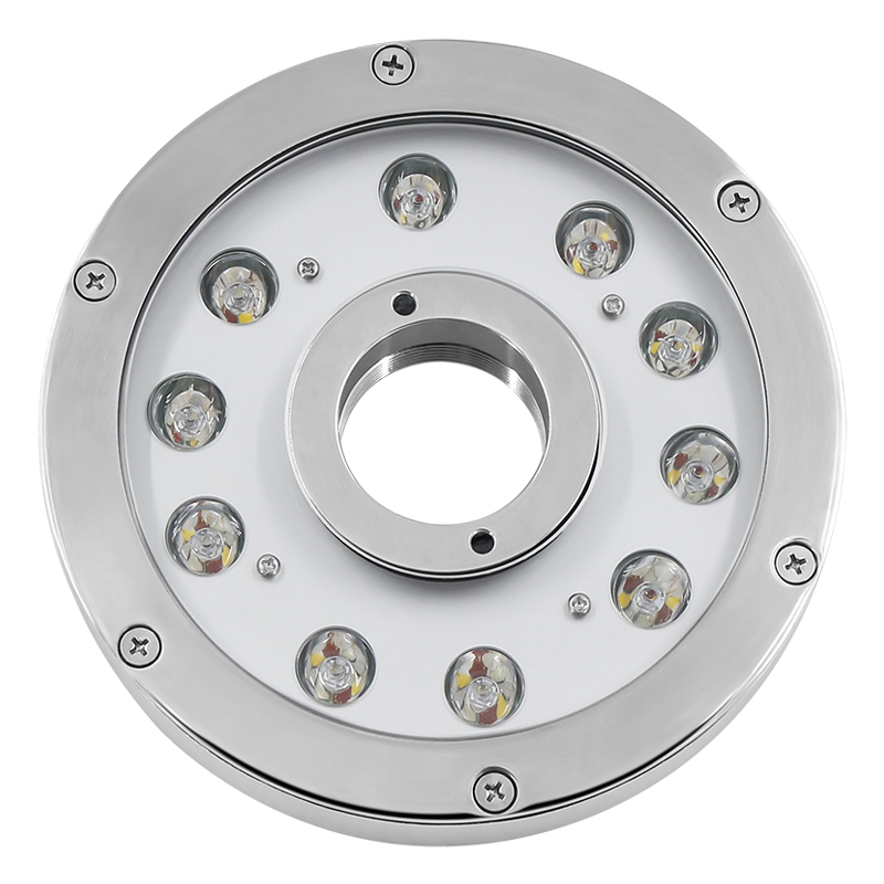10*4 Вт RGBW 4in1 DMX512/RDM управление 316L нержавеющая сталь кольцо тип центральное отверстие 47 мм светодиодный фонтан свет