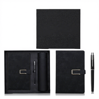 Coffret Cadeau d'Entreprise Personnalisé 2027 : Carnet en Cuir A5, Stylo, Agenda Promotionnel, Journal de Bureau pour Employés