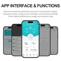 Pemutus Sirkuit WiFi Cerdas Kontrol Jarak Jauh Aplikasi Tuya Mendukung Penjadwalan Timer Kontrol Suara Pemantauan Energi Rumah Pintar