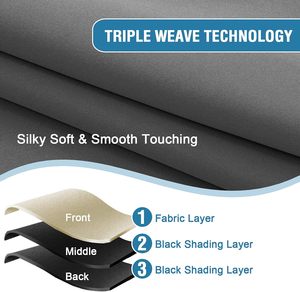 <span class=keywords><strong>Tende</strong></span> Termoisolanti JA con Occhielli, Moderne in 100% Poliestere, per Finestre di Camera da Letto <span class=keywords><strong>e</strong></span> Soggiorno, Completamente Oscuranti - Product Image 6