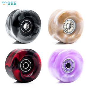 8 pezzi 8 ruote Quad PU 58*32mm cuscinetti ABEC-9 installati Quad doppia <span class=keywords><strong>fila</strong></span> Skateboard pattino ruote - Product Image 2