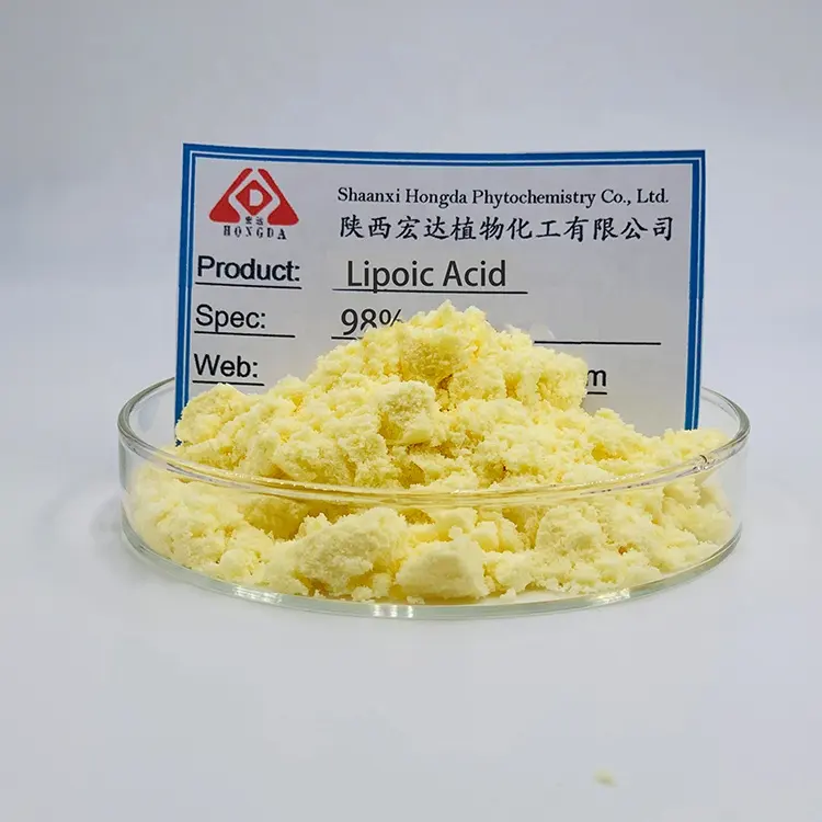 Factory Supply Alpha-Liponsäure-Pulver in Lebensmittel qualität