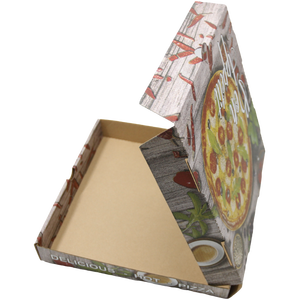 Boîte à pizza en carton ondulé rectangulaire et carrée sur mesure avec logo CMYK pour pizzas surgelées de 6, 7, 8, 10, 14 et 18 pouces - Product Image 2