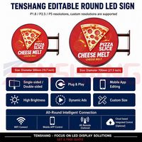 Pantalla LED Circular, Pantalla de Video LED Redonda, Pantalla de Anillo de 360 Grados para Publicidad en Centros Comerciales y Exposiciones, Venta al por Mayor