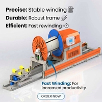 Machine à rembobiner les fils, barre en aluminium de qualité EC pour équipement de fabrication de câbles, contrôle intelligent par PLC