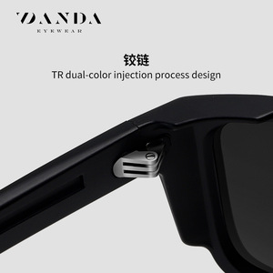 แว่นกันแดดโพลาไรซ์ Danda รุ่น S16108 ทรงสี่เหลี่ยมเต็มกรอบ UV400 ป้องกันแสงสะท้อน สำหรับผู้ชาย ขับรถ แฟชั่นแว่นตา - Product Image 2