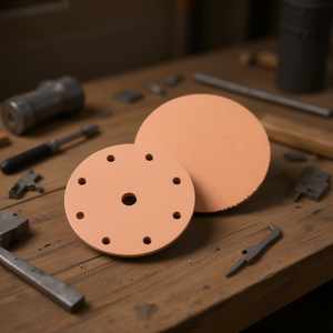 Ttake Velcro Sanding <b>Disc</b> 100 Grit 6+1 Holes Corundum Abrasive For Wood <b>Metal</b> Grinding - Product Image 3