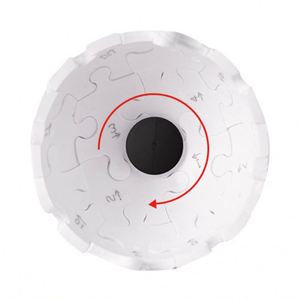 Porte-clés en forme de puzzle sphérique 3D personnalisé, en plastique ABS, impression UV, nouveau cadeau original - Product Image 6