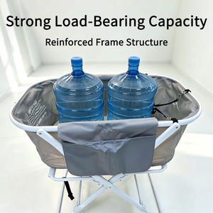 JXB XF312 <span class=keywords><strong>Vasca</strong></span> Pieghevole Rialzata per Animali Domestici, Stazione di Lavaggio Portatile per Cani e Gatti con Supporto, Grande Capacità - Product Image 4