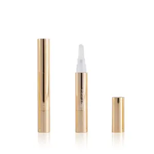 लक्जरी 4ml चमकदार सोने कॉस्मेटिक मोड़ कलम के लिए कील छल्ली तेल/पनाह/होंठ plumper/नेत्र देखभाल क्रीम/दांत whitening