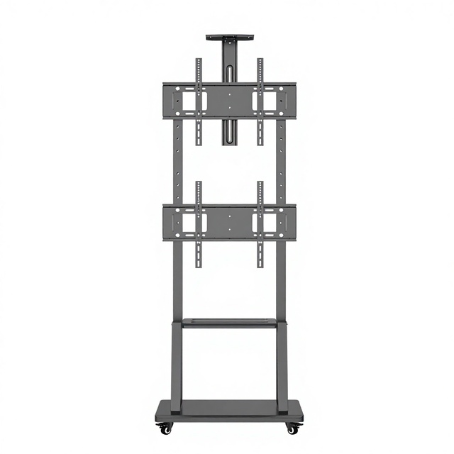 SX1700 Mobile TV Stand Cart for 32-75 Inch Screens Heavy Duty 100KG Loading Capacity VESA 700x450 Universal Rolling TV Trolley