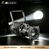 Projecteur Elliptique LED 300W Blanc Chaud + Blanc Froid pour Scène de Théâtre et Studio