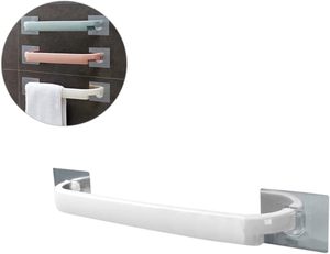 Household Double Tier Towel Rack Plastic Wall-mounted <b>Hook</b> Type Bathroom <b>Shelf</b> - Product Image 3