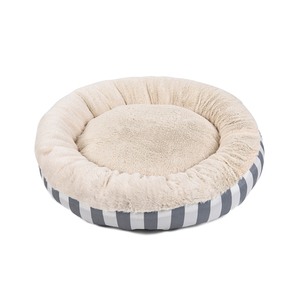 Beruhigendes Bett für Kleine Hunde & Katzen - Donut-Form aus Kunstfell, Waschbar, 30 Zoll, Rutschfest, Flauschig, Umweltfreundlich - Product Image 4