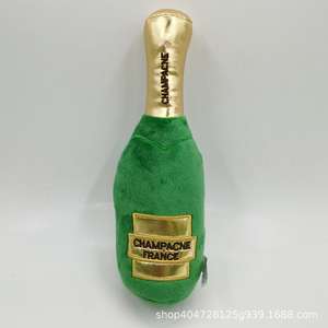 Sıcak satış fantezi lüks marka tasarımcısı Pet aksesuarları sevimli şampanya kadehi torba kahve fincanı hediye köpek Squeak oyuncak - Product Image 6