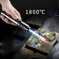 Briquet torche coupe-vent puissant SG006 de haute qualité, pistolet de soudage rechargeable au butane, allumeur à grande flamme classique pour le camping