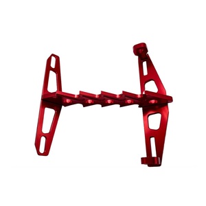 Acessórios de Modificação para Motocicletas Suporte de Placa de Licença em Alumínio CNC em Forma de Peixe Dourado Universal - Product Image 2