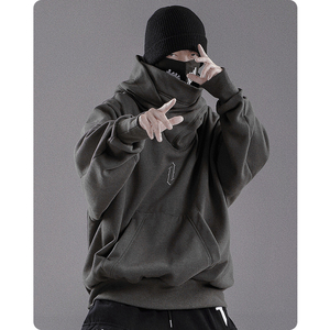Sudadera con Capucha Larga Ninja Bordada Personalizada, Sudadera Unisex con Cobertura Facial, Sudadera con Capucha de Assassin's <span class=keywords><strong>Creed</strong></span> - Product Image 3