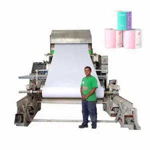 1092 / 1575 / 1880 Model Toilet Tissue Rolling Paper Making Machine For Sale Tissue Making Machine