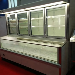 Congélateur vertical <span class=keywords><strong>combiné</strong></span> pour supermarché avec porte vitrée et vitrine réfrigérée - Product Image 3