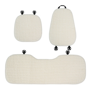 Coussin de siège de voiture en forme de U, respirant, antidérapant, quatre saisons, avec support lombaire décoratif et design nœud - Product Image 5
