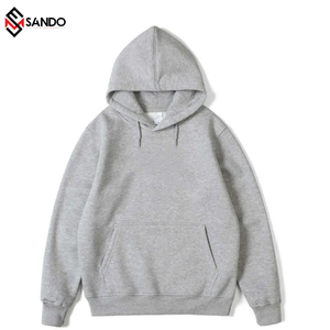 Wholesale 100% Cotton Fleece <b>Men's</b> Hoodie Custom Logo Boxy Fit Pullover 3D Embroidered Pattern Double Layer 500 GSM Sweatshirt - Product Image 2