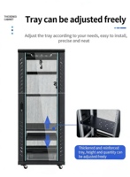 Armoire serveur sur pied de 19 pouces, 1,6 mètre, 1640*600*600, en acier laminé à froid SPCC, pour centre de données et réseau.