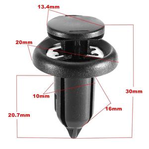 Plastic <b>Car</b> <b>Clip</b> 13.4mm x 20mm x 30mm For Honda Accord Bumper Fastener Replacement Repair Part - Product Image 1