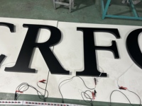 Letreros de letras LED de negocios al aire libre personalizados letrero publicitario iluminado brillante para la marca de la empresa que muestra la potencia del transformador