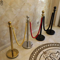 Barrière de file d'attente VIP en corde dorée pour hôtel, best-seller