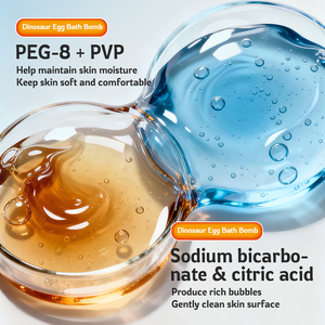 KORMESIC – Lot de bombes de bain œufs de dinosaure colorés à marque privée, boules de sel de bain à mousse riche, parfumées, luxueuses, amusantes, avec jouets surprise - Product Image 5