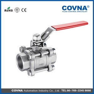 Vente de liquidation B2B COVNA : Vanne à boisseau sphérique 3 voies en acier inoxydable pour températures moyennes, 1000 WOG PSI, DN40 DN50, UPVC/Laiton/Acier inoxydable - Product Image 5
