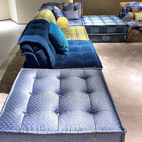 Türkisches Majlis Boden-U-förmiges Luxus-Sofabett Komfortables 7-Sitzer Lounge-Sofa Arabisches Hochwertiges Wohnzimmer-Möbelset