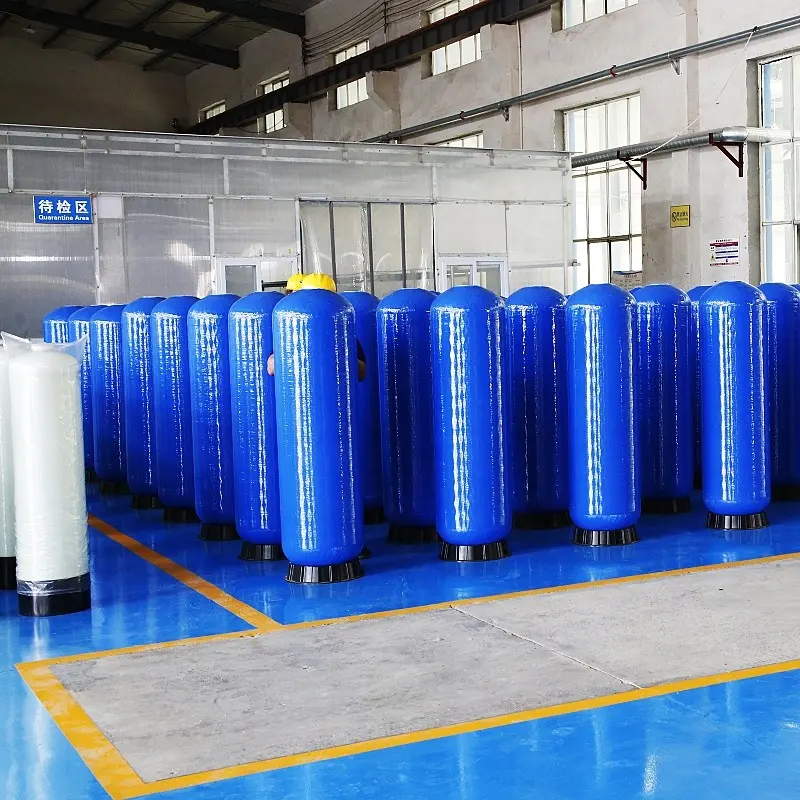 जल उपचार मशीनरी के लिए बड़ी फैक्टरी उद्योग जल सॉफ़्नर फ़िल्टर टैंक 0617 एफआरपी दबाव टैंक