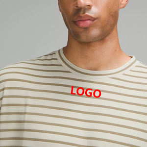 T-shirt in cotone Spandex in cotone a maniche lunghe 100% in cotone lavorato a maglia con motivo stampato in cotone all'ingrosso da <span class=keywords><strong>uomo</strong></span> - Product Image 2