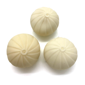 Dumpling anti-stress souple en forme de boulette blanche de 5 cm, à presser, avec garniture en poudre, pour soulager l'anxiété au bureau, cadeau pour enfants et adultes - Product Image 2