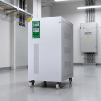 Stabilizer Tegangan Servo Tiga Fasa 50KVA dengan Sikat Karbon 380V Regulator AC Otomatis Bersertifikasi CE untuk Mesin Laser AVR