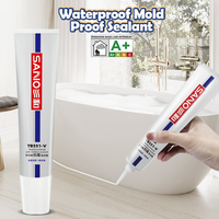 SANVO Scellant en silicone écologique, extrêmement stable, imperméable et anti-moisissure pour la construction extérieure, les véranda et le travail du bois