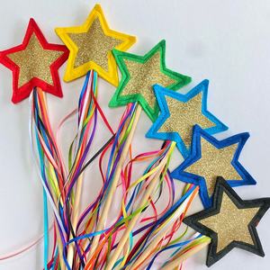 Varita Mágica de Hada con Brillantina, Accesorio de Disfraz de Princesa para Niños, para Halloween, Pascua, Fiestas de Cumpleaños - Product Image 1