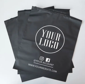 Mopp aluminizing cấu trúc PE Dây Kéo Túi quần áo màu đen bao bì cho đồ lót giày vận chuyển có tính năng miếng vải hình tam giác EVA 100pcs - Product Image 2