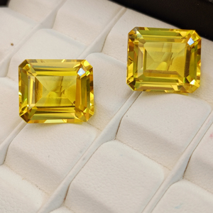 Zafiro Amarillo Cultivado en Laboratorio, Gema Suelta de Calidad Premium, Múltiples Formas, Claridad Brillante, Piedra Facetada para Joyería - Product Image 5