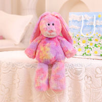 Peluche licorne arc-en-ciel super douce de 35 cm, peluche arc-en-ciel colorée, ours en peluche mignon, jouets en peluche, chien arc-en-ciel