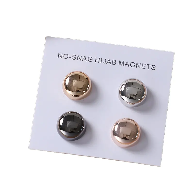 Strong Magnetic Hijab Magnets Matte Magnetic Brooch Hijab Muslim Accessories Clip Hijab Magnets Pins